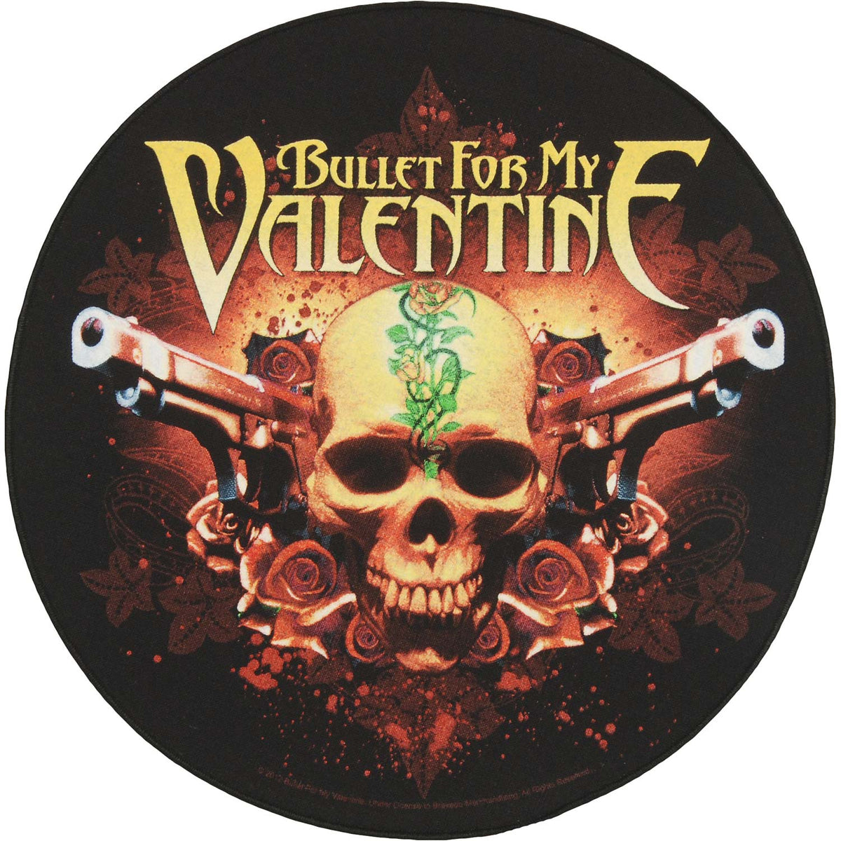 Bullet For My Valentine Two Pistols Back Patch Front