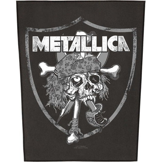 Metallica Raiders Skull Back Patch Front