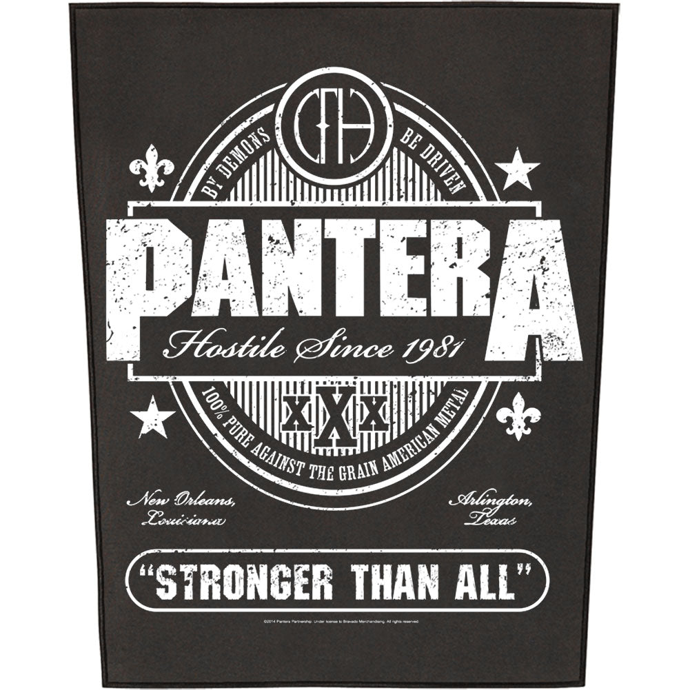 Pantera Stronger Than All Back Patch Front