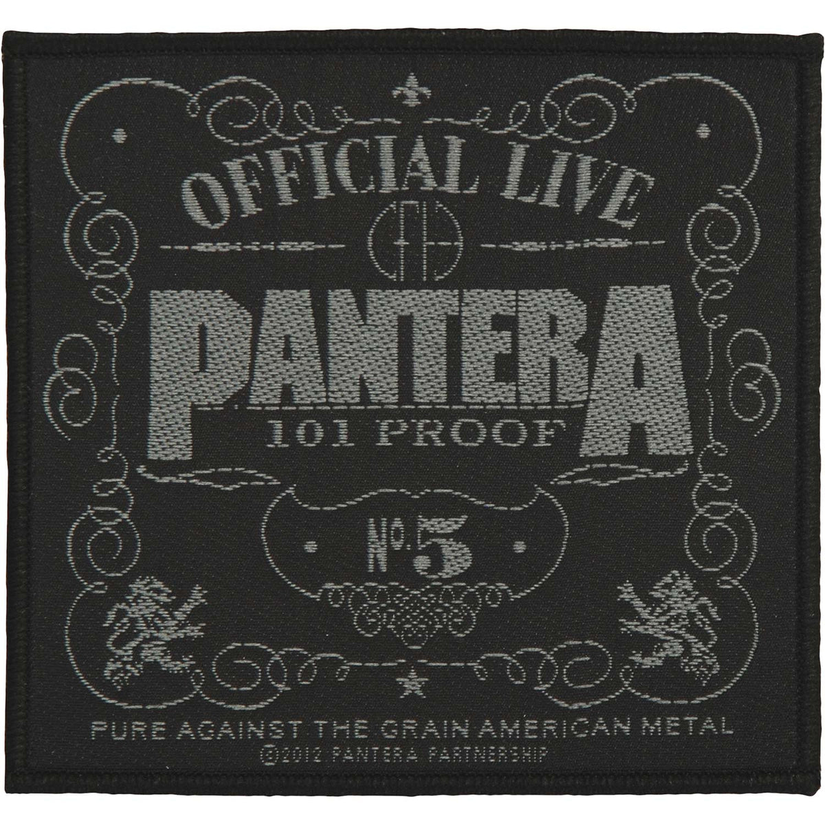 Pantera 101% Proof Woven Patch Front