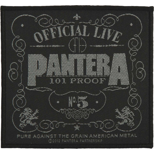 Pantera 101% Proof Woven Patch Front
