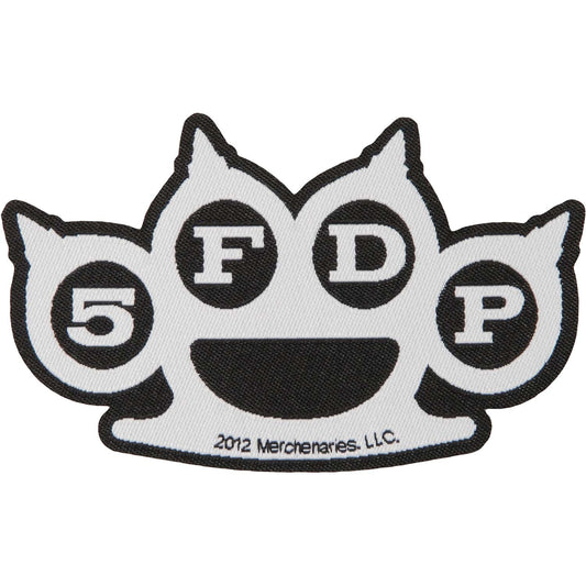 Five Finger Death Punch Knuckles Cut-Out Woven Patch Front