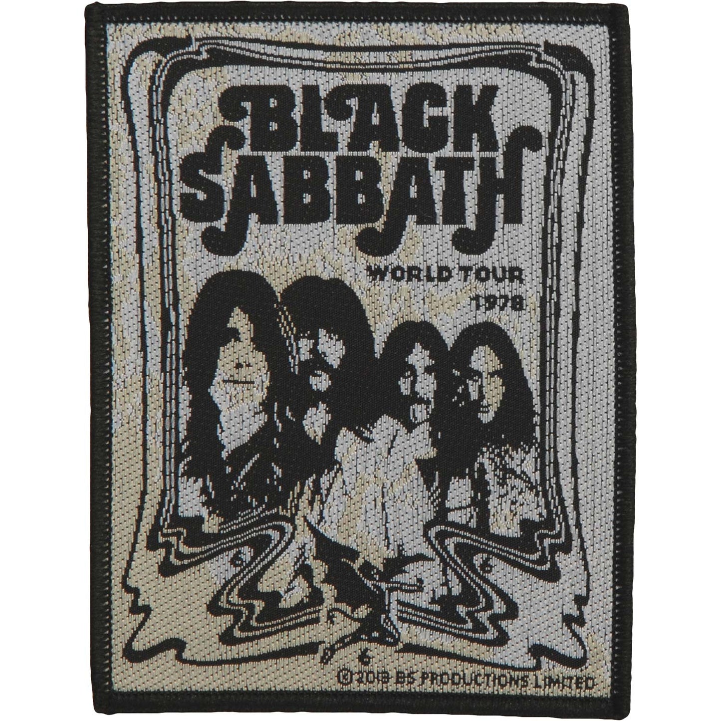 Black Sabbath Band Woven Patch Front