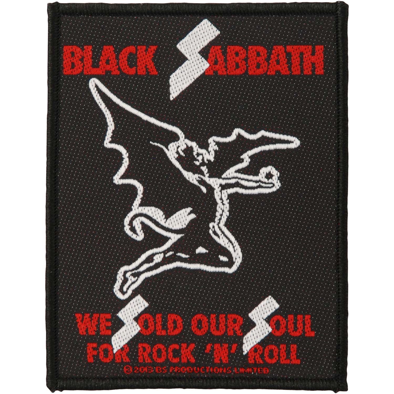Black Sabbath Sold Our Souls Woven Patch Front