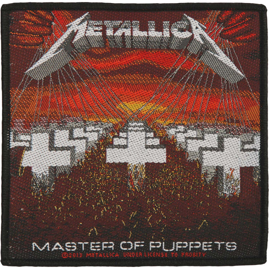 Metallica Master Of Puppets Woven Patch Front