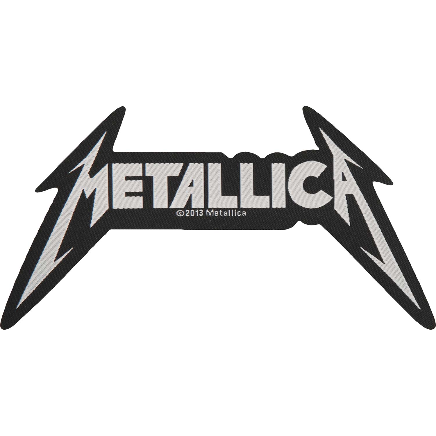 Metallica Shaped Logo Woven Patch Front