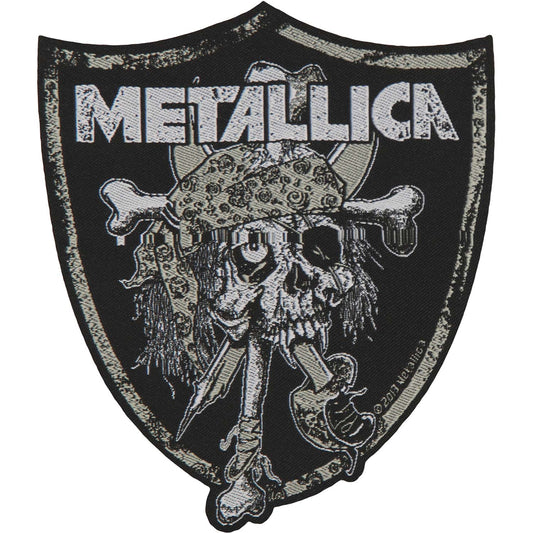 Metallica Raiders Skull Woven Patch Front