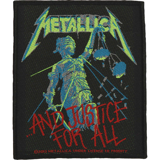 Metallica And Justice For All Woven Patch Front