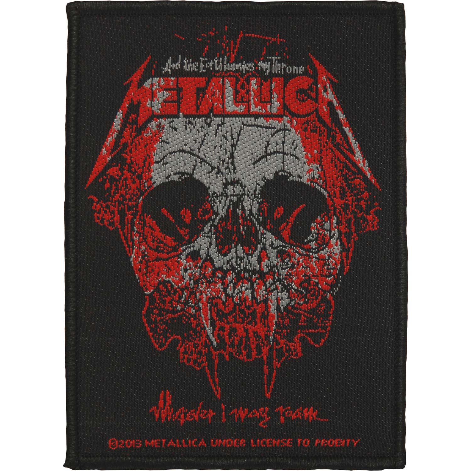 Metallica Wherever I May Roam Woven Patch Front