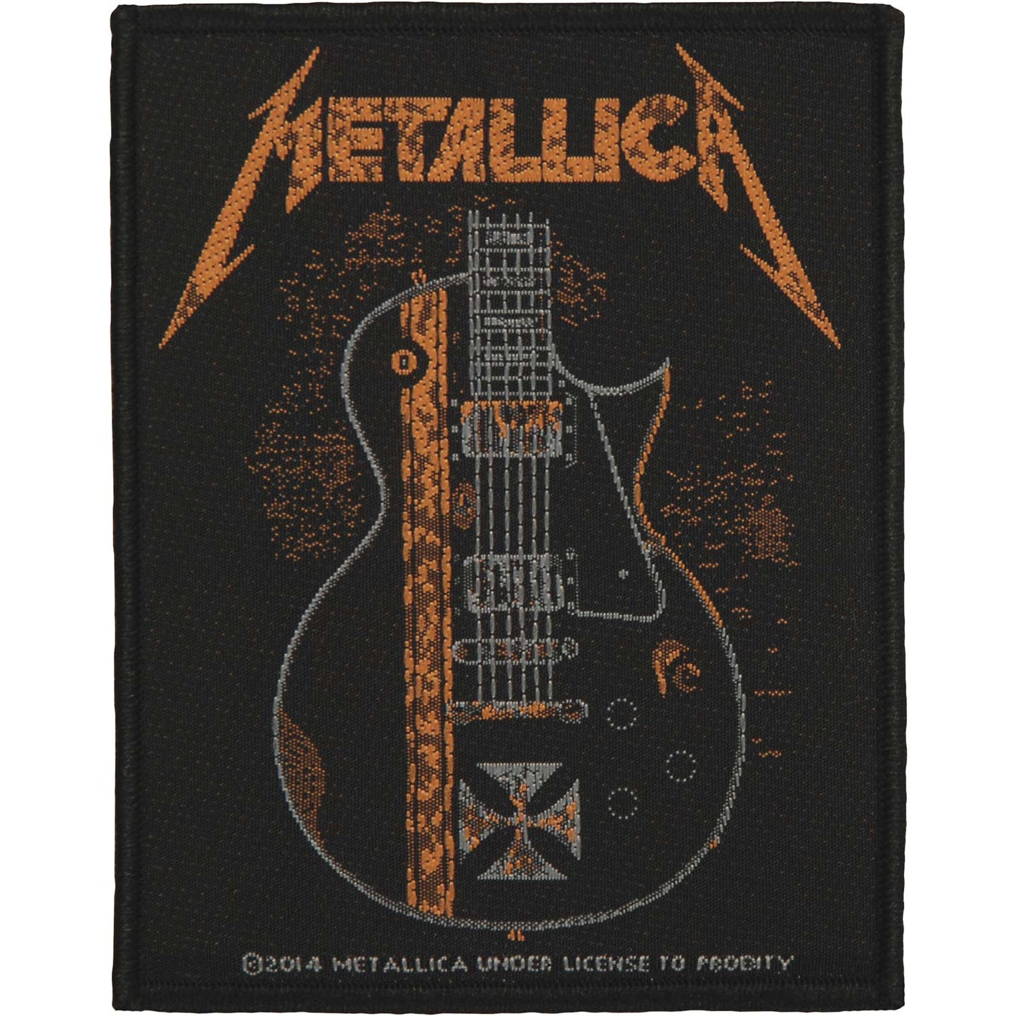 Metallica Hetfield Guitar Woven Patch Front