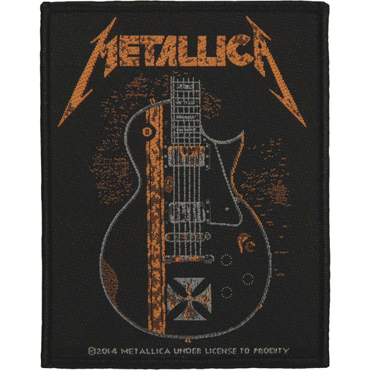 Metallica Hetfield Guitar Woven Patch Front