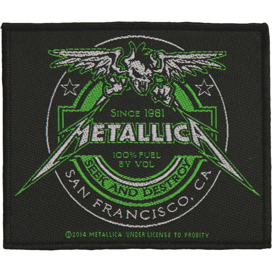 Metallica Beer Label Woven Patch Front