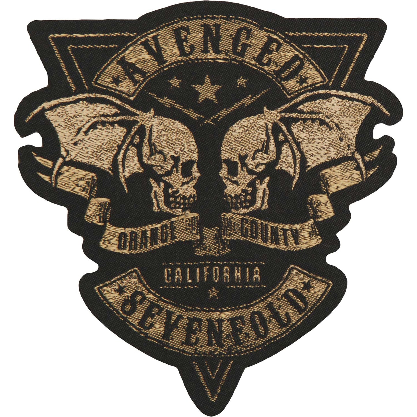Avenged Sevenfold Orange County Cut-Out Woven Patch Front