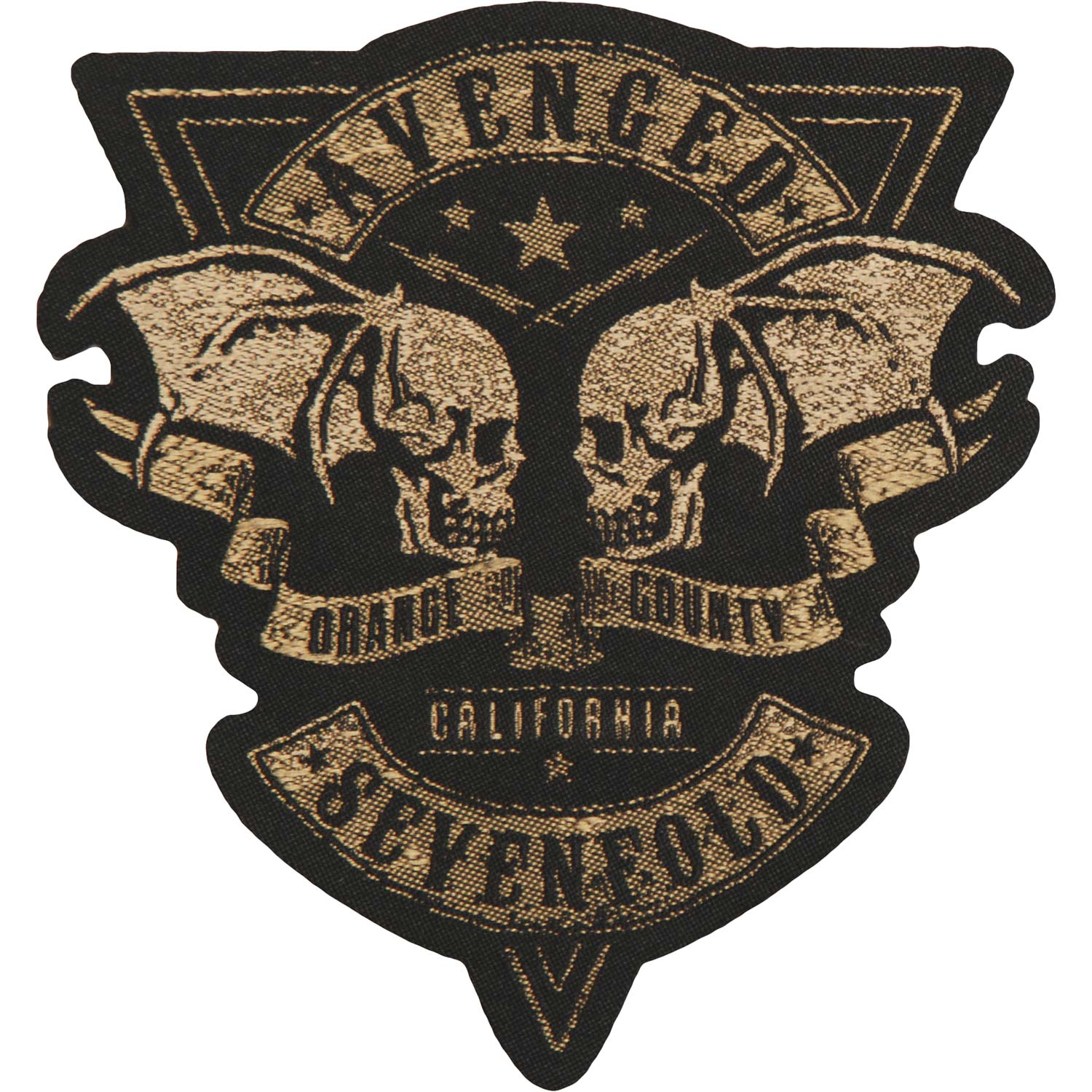 Avenged Sevenfold Orange County Cut-Out Woven Patch Front