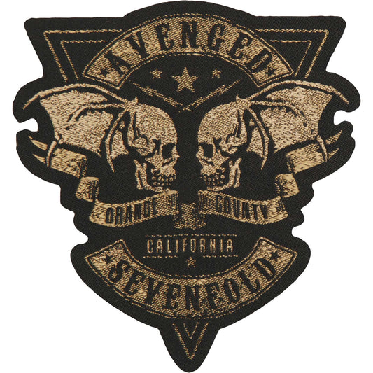 Avenged Sevenfold Orange County Cut-Out Woven Patch Front
