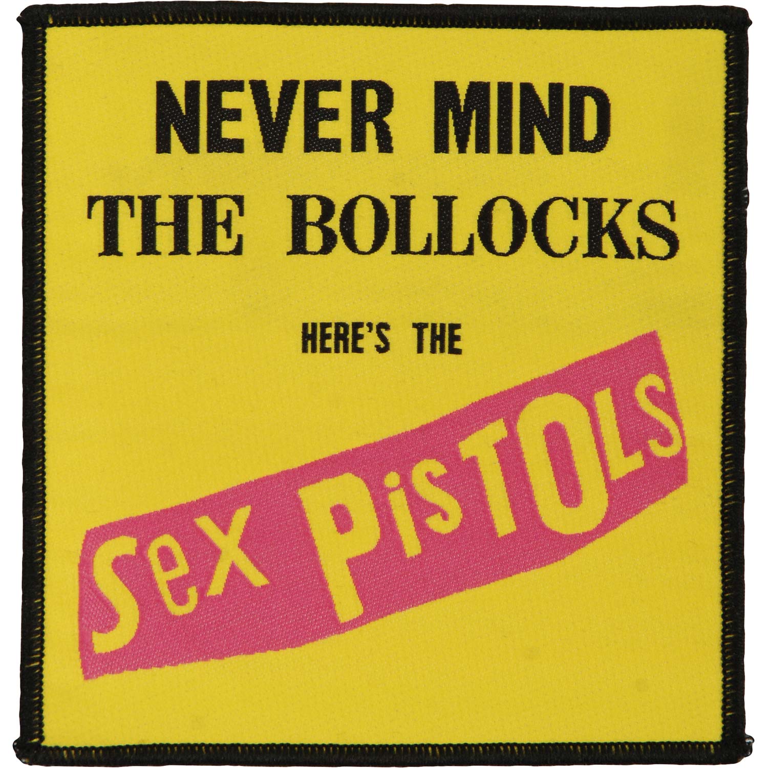 Sex Pistols Nevermind The Bollocks Woven Patch Front