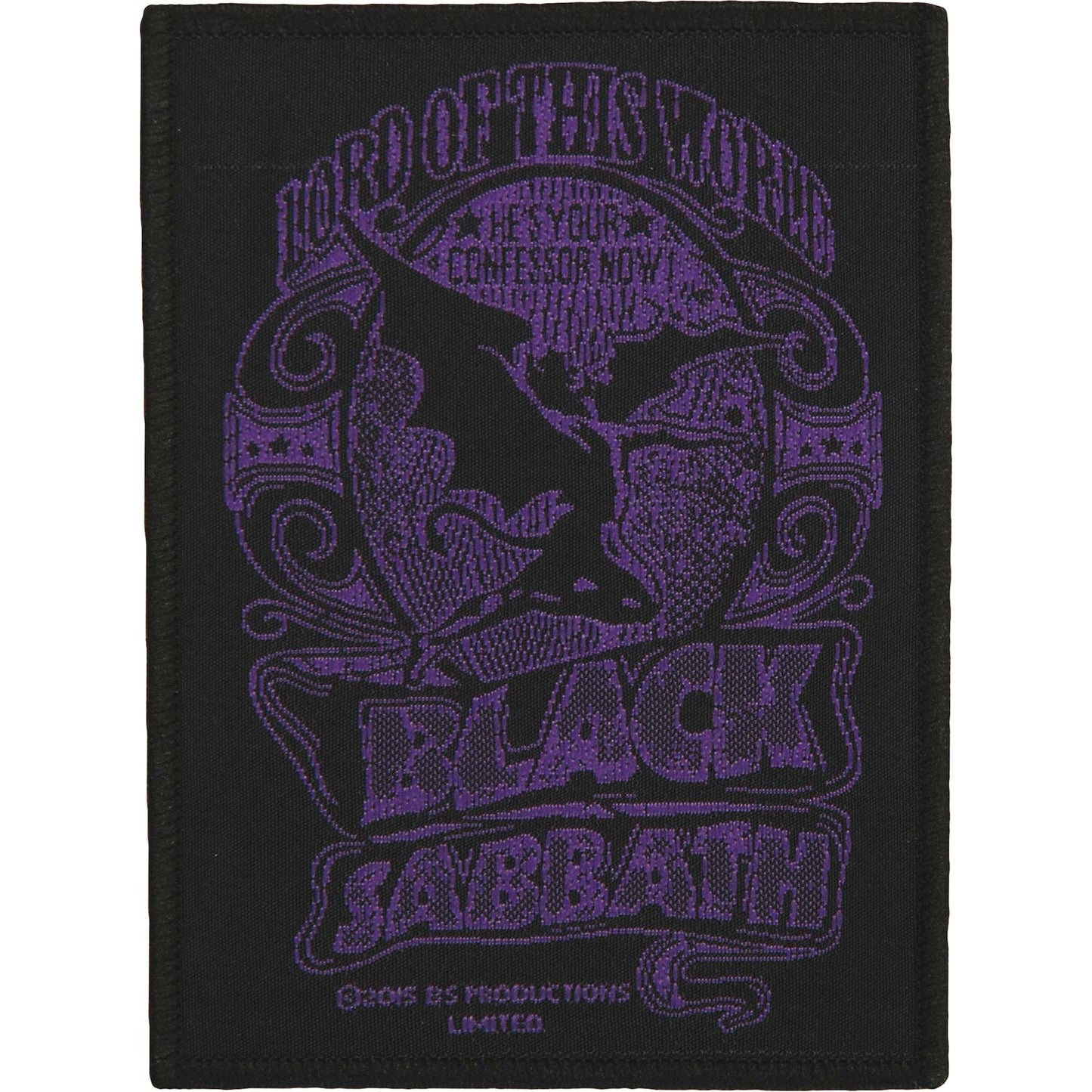 Black Sabbath Lord Of This World Woven Patch Front