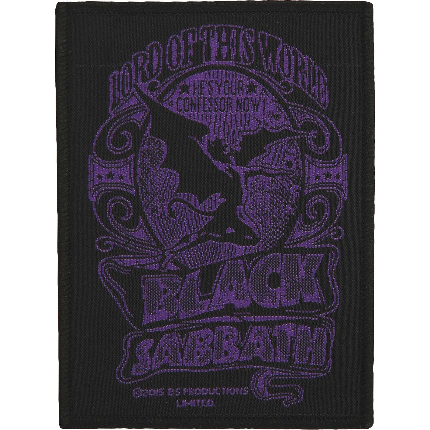 Black Sabbath Lord Of This World Woven Patch Front