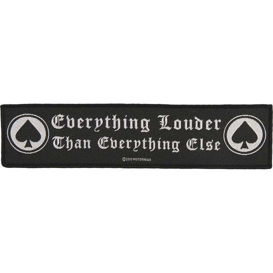 Motorhead Everything Louder Woven Jumbo Patch Front