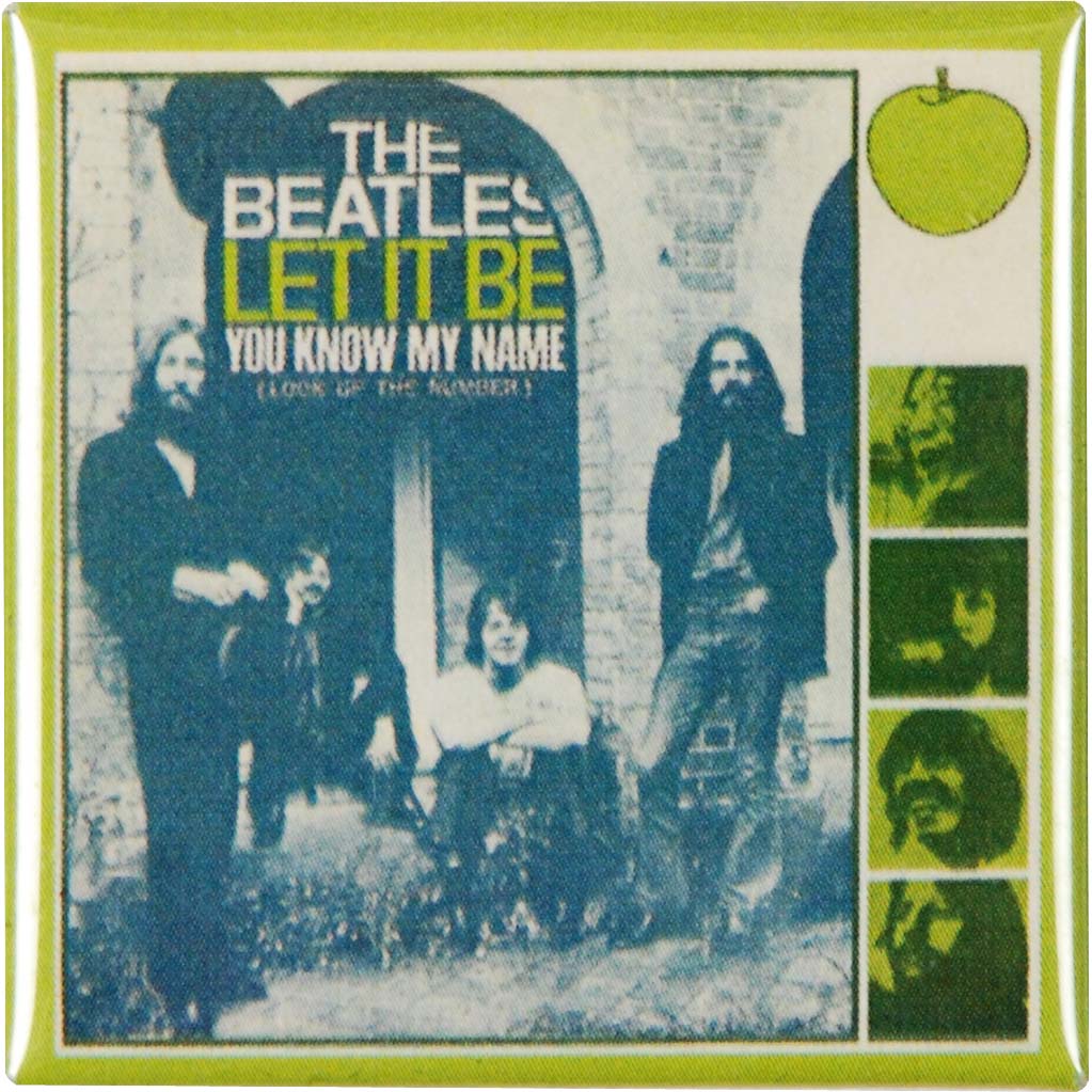 Beatles Let It Be Pewter Pin Badge Front