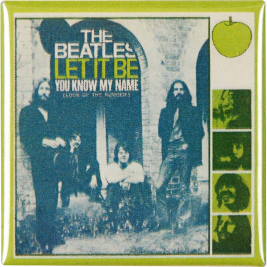 Beatles Let It Be Pewter Pin Badge Front