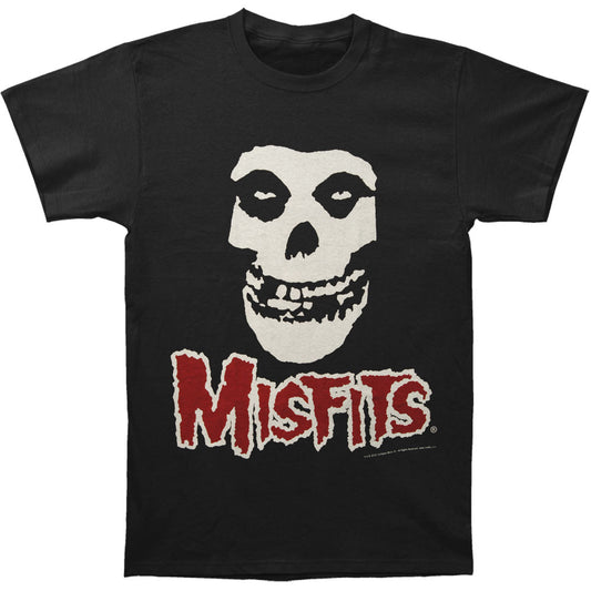 Misfits Fiend Skull Red Logo Men's Tee Slim Fit T-shirt Front