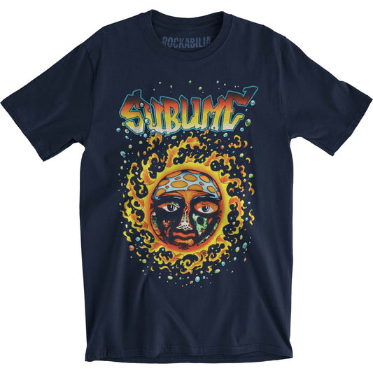 Sublime Sun Solar Burst Mens Soft T Slim Fit T-shirt Front