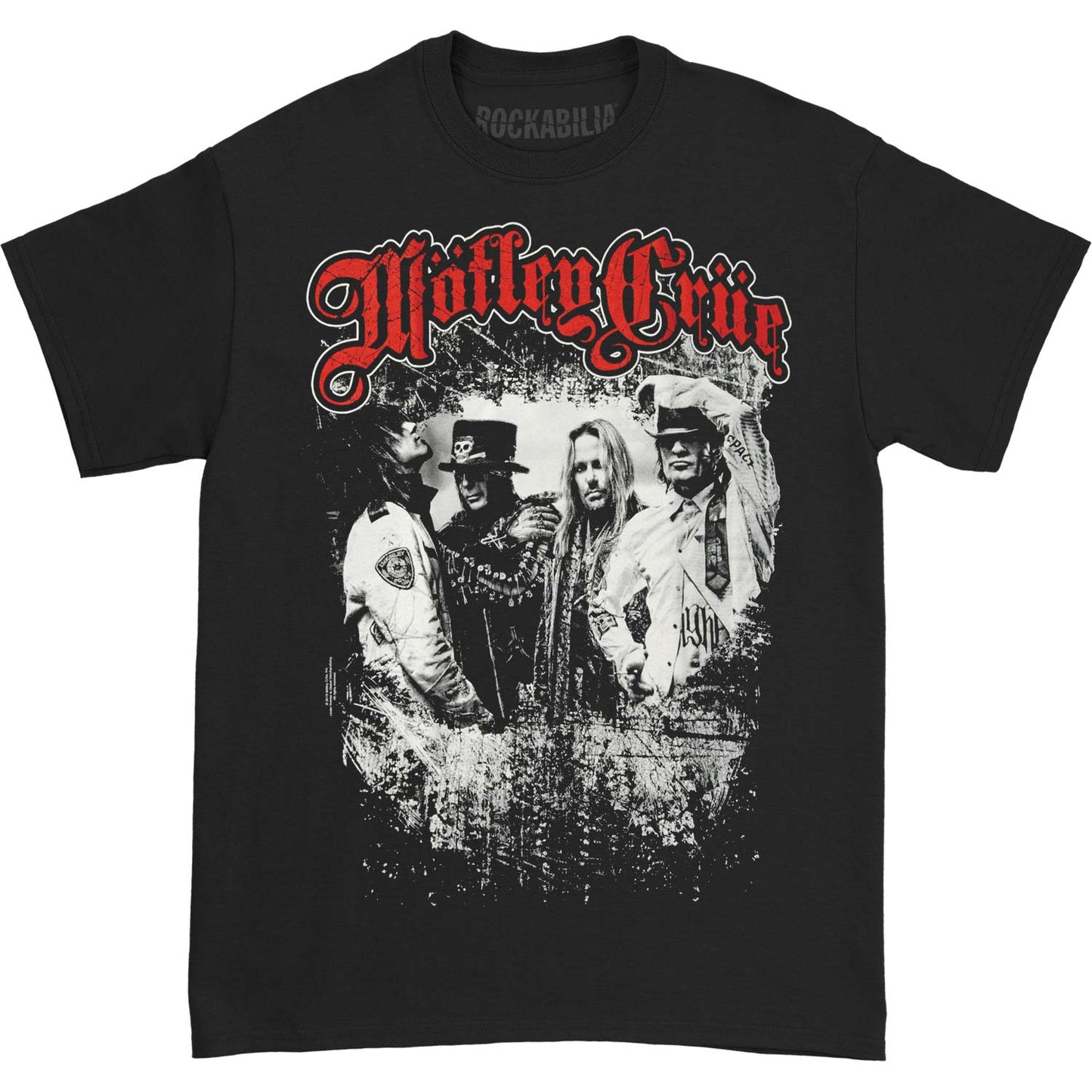 Motley Crue Greatest Hits Band Shot T-shirt Front