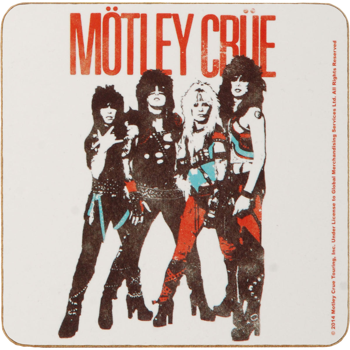 Motley Crue Vintage World Tour Coaster Front