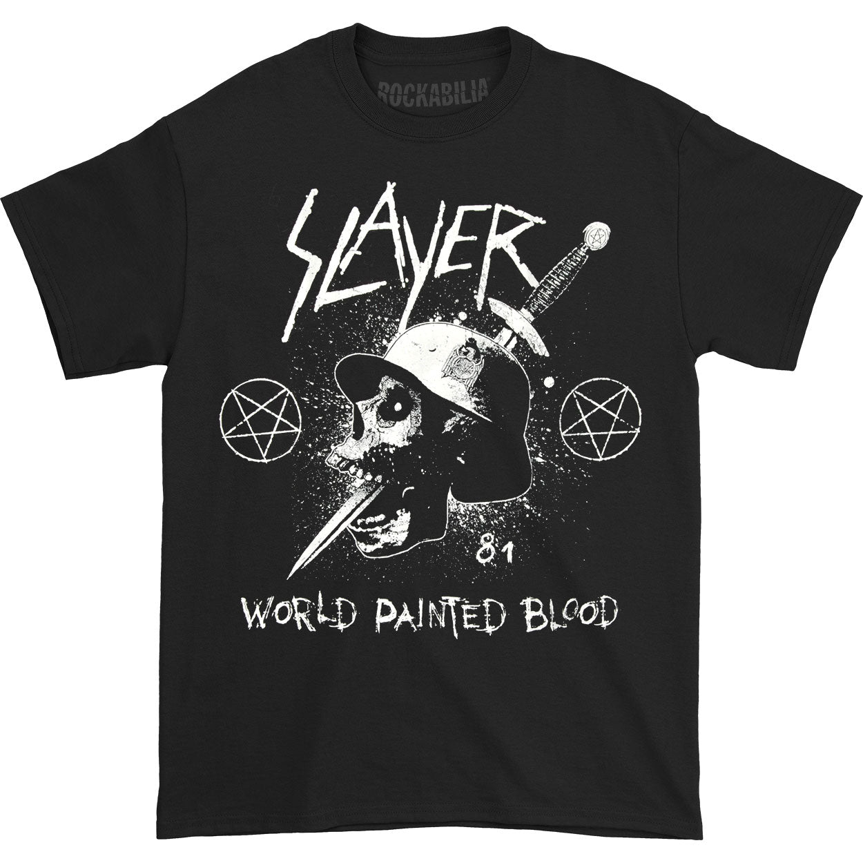 Slayer Dagger Skull T-shirt Front