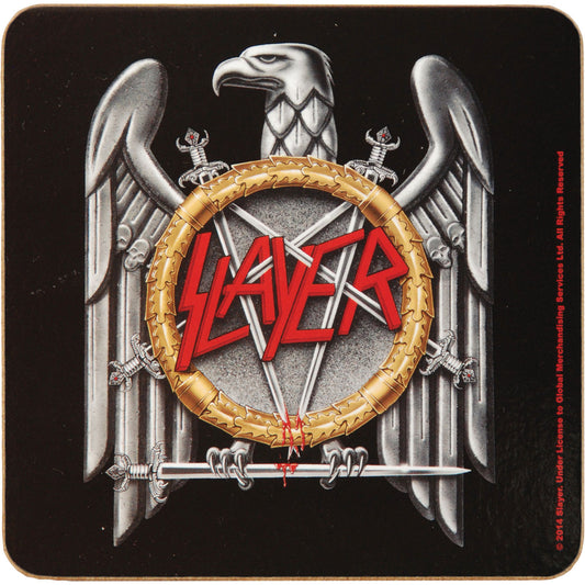 Slayer Silver Eagle Coaster Front