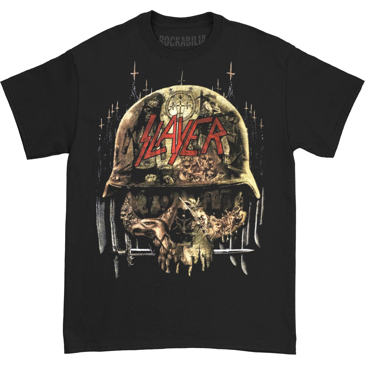 Slayer Skull Collage T-shirt Front