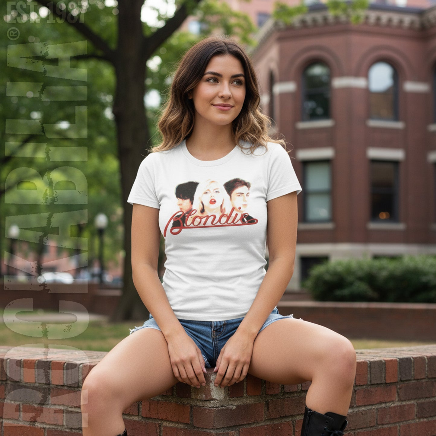 P Lines Halftone Junior Top