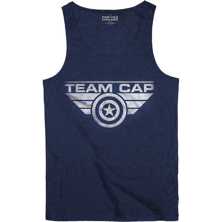 Captain America Team Cap Mens Tank Front