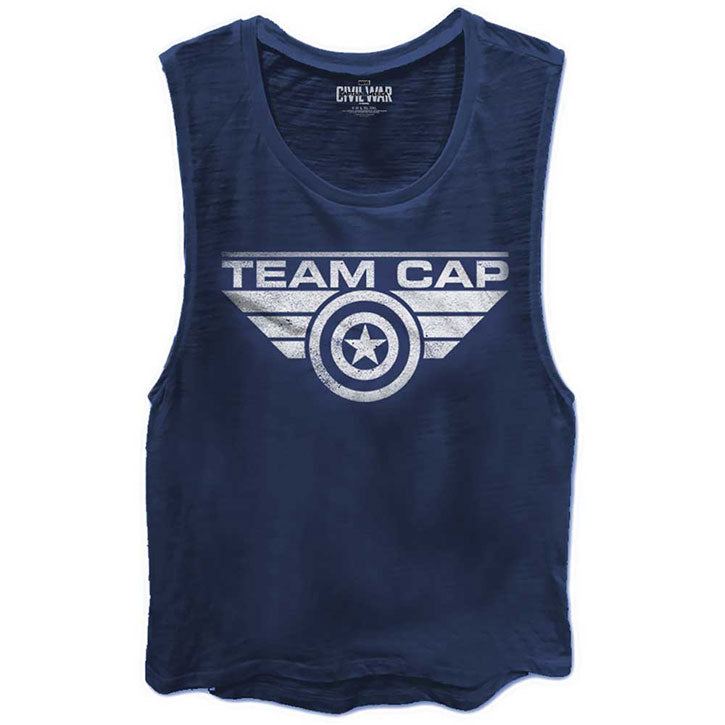 Captain America Team Cap Womens Tank