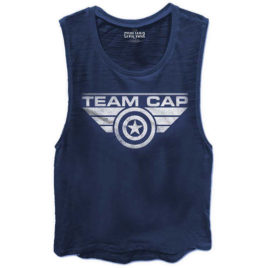 Captain America Team Cap Womens Tank