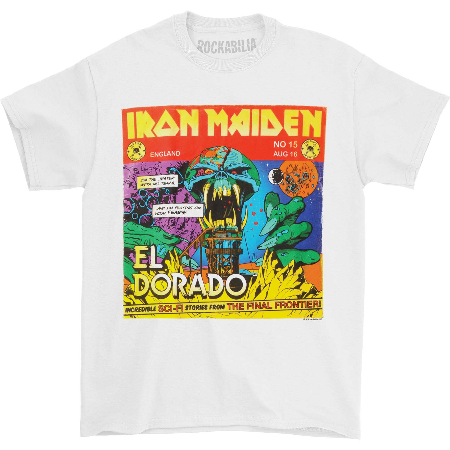 Iron Maiden El Dorado Comics 2010 Tour T-shirt