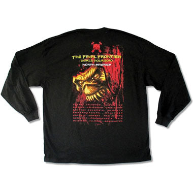 Iron Maiden Fear Of The Dark 2010 Tour  Long Sleeve Back