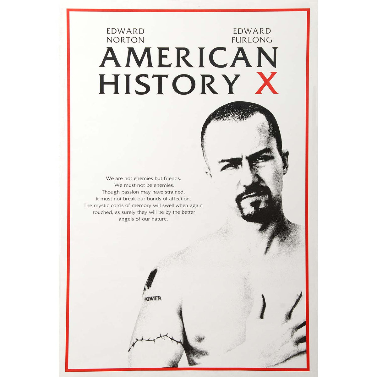 American History X Quote Domestic Poster Front