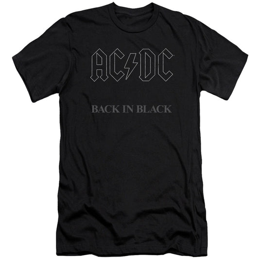 AC/DC Back In Black Adult Slim Fit Slim Fit T-shirt Front