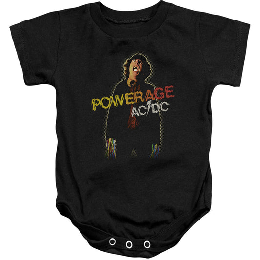 AC/DC Powerage  100% Cotton Bodysuit Front