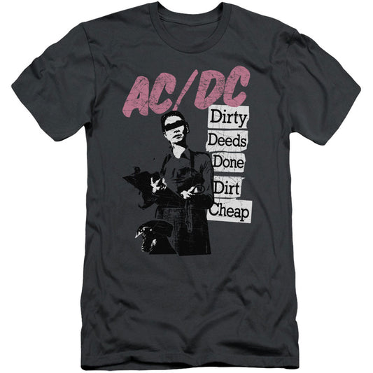 AC/DC Dirty Deeds Adult Slim Fit Slim Fit T-shirt Front