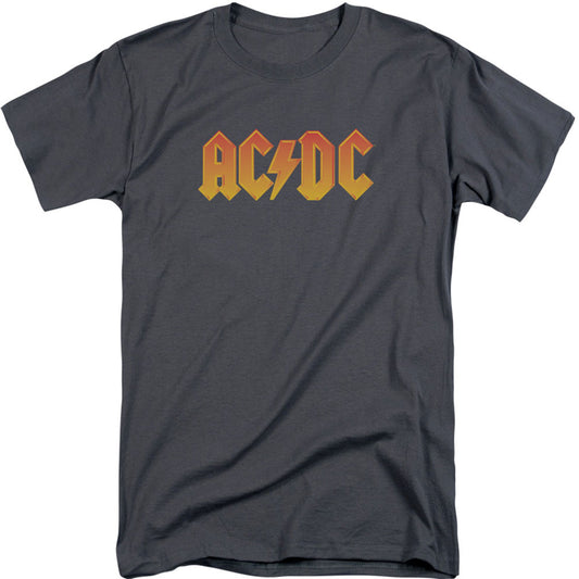 AC/DC Logo Adult T-shirt Tall Front