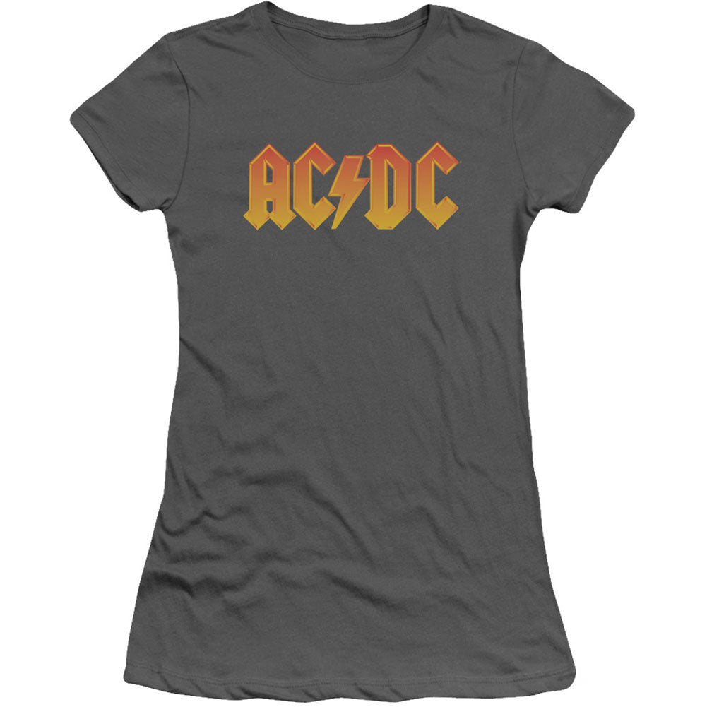 AC/DC Logo Cap Sleeve Junior Top