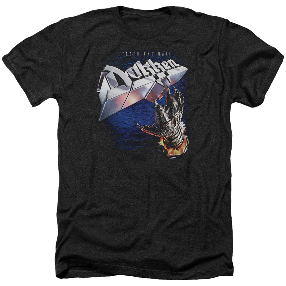 Dokken Tooth And Nail Adult Heather 40% Poly T-shirt