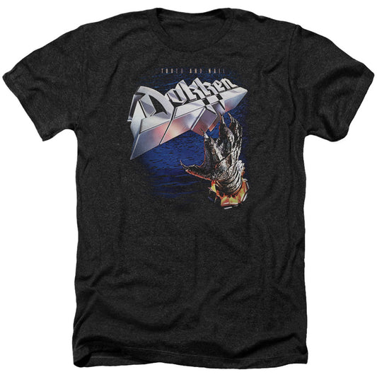 Dokken Tooth And Nail Adult Heather 40% Poly T-shirt