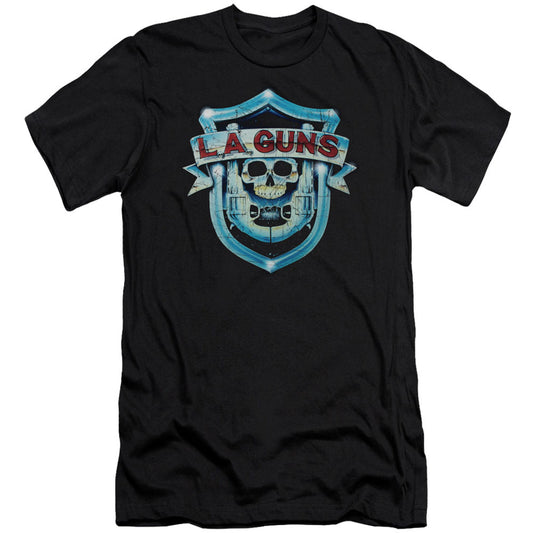 La Guns Shield (Canvase Brand) Adult Slim Fit Slim Fit T-shirt Front