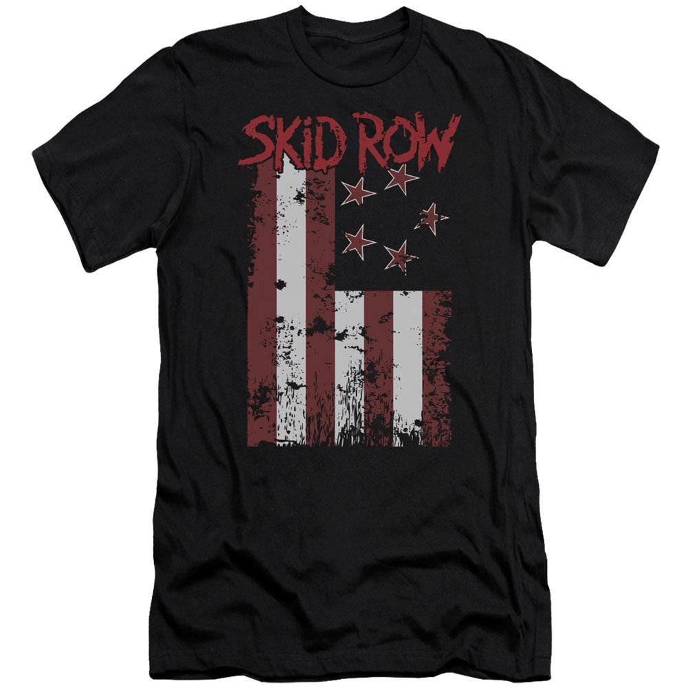 Skid Row Flagged (Canvase Brand) Adult Slim Fit Slim Fit T-shirt
