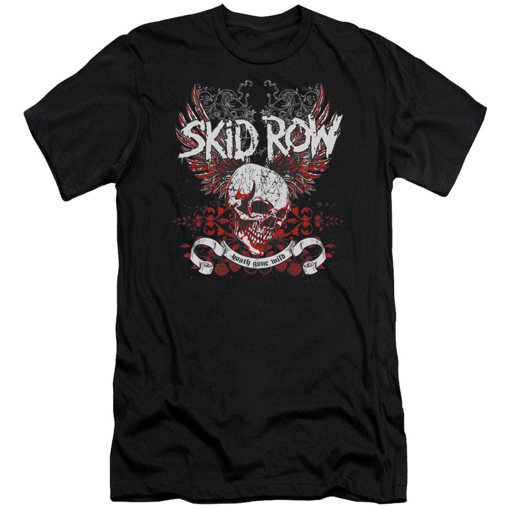 Skid Row Winged Skull (Canvase Brand) Adult Slim Fit Slim Fit T-shirt