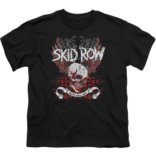 Skid Row Winged Skull Youth T-shirt